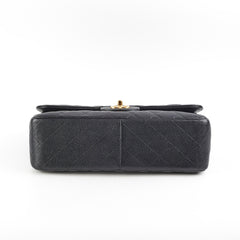 Chanel Caviar Double Classic Flap Jumbo Black