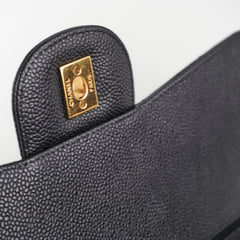 Chanel Caviar Double Classic Flap Jumbo Black