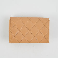 Chanel Card Wallet Caviar Beige Seasonal