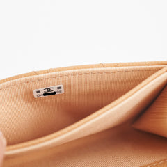 Chanel Card Wallet Caviar Beige Seasonal