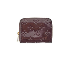 Louis Vuitton Zip Around Vernis Coin Purse Amarante