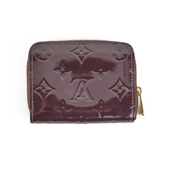 Louis Vuitton Zip Around Vernis Coin Purse Amarante
