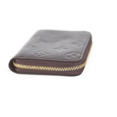 Louis Vuitton Zip Around Vernis Coin Purse Amarante
