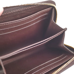 Louis Vuitton Zip Around Vernis Coin Purse Amarante