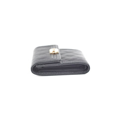Chanel Boy Compact Caviar Black Wallet