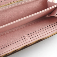 Louis Vuitton Classic Monogram Zippy Wallet Rose Ballerine
