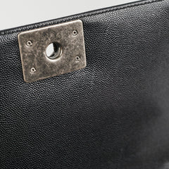 Chanel Caviar Old Medium Boy Black