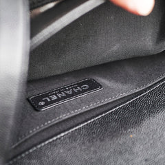 Chanel Caviar Old Medium Boy Black