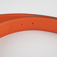 Hermes Constance Reversible Gold/Orange Belt 80cm