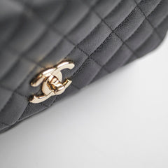 Chanel Medium Caviar Coco Handle Black