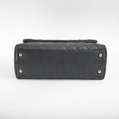 Chanel Medium Caviar Coco Handle Black