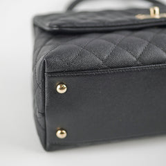 Chanel Medium Caviar Coco Handle Black