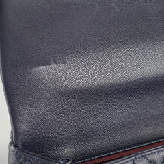 Chanel Caviar Large Coco Handle Navy 21series