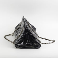 Chanel Just Mademoiselle Patent Bowling Black Bag