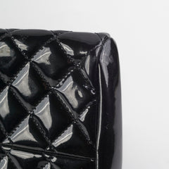 Chanel Just Mademoiselle Patent Bowling Black Bag