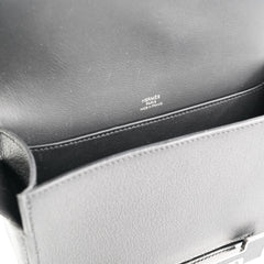 Hermes Geta Chevre Mysore Noir - B Stamp