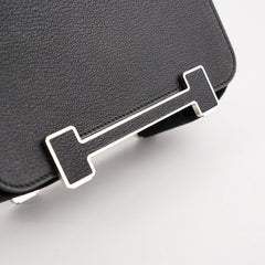Hermes Geta Chevre Mysore Noir - B Stamp