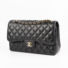 Chanel Jumbo Flap Caviar Black