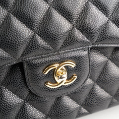 Chanel Jumbo Flap Caviar Black