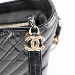 Chanel Gabriel Chevron Small Calfskin Black