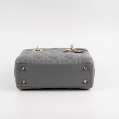 Lady Dior Small ABC Lambskin Grey