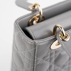 Lady Dior Small ABC Lambskin Grey