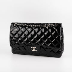 Chanel Jumbo Flap Patent Black