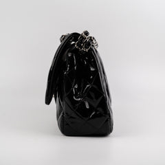Chanel Jumbo Flap Patent Black