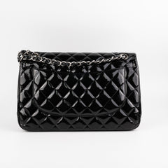 Chanel Jumbo Flap Patent Black