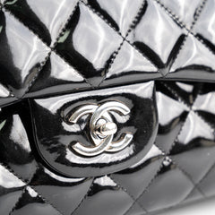 Chanel Jumbo Flap Patent Black