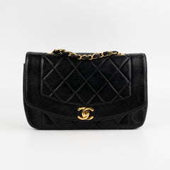 ITEM 28 - Chanel Small Diana Lambskin Black