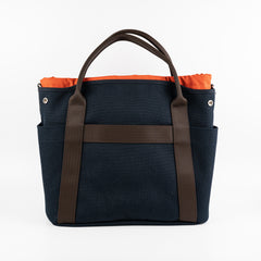 Hermes Canvas The Grooming Bag Navy