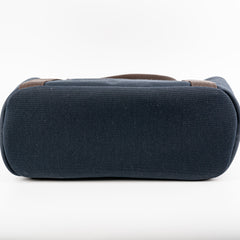 Hermes Canvas The Grooming Bag Navy