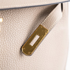 Hermes Kelly 32 Togo Gris Tourtelle - T Stamp 2015