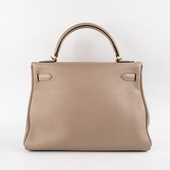 Hermes Kelly 32 Togo Gris Tourtelle - T Stamp 2015