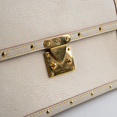 Louis Vuitton Suhali Cream Shoulder Bag
