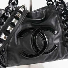 Chanel Resin Modern Chain Tote Black