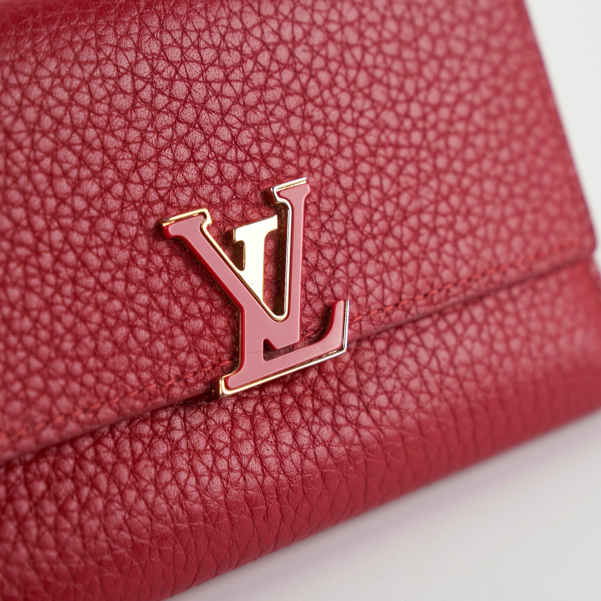 Louis Vuitton Capucines Compact Wallet Red - THE PURSE AFFAIR