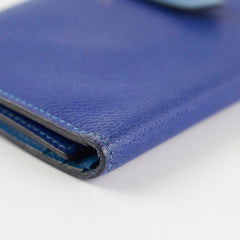 Hermes Bearn Wallet Epsom Blue Mykonos