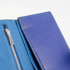 Hermes Bearn Wallet Epsom Blue Mykonos