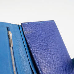 Hermes Bearn Wallet Epsom Blue Mykonos