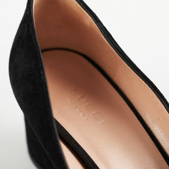 Gucci Marmont Black Suede Heels Size 38