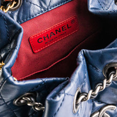 Chanel Gabrielle Small Calfskin Navy Backpack