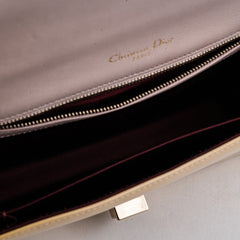 Christian Dior Diorama Medium Patent Shoulder Bag Yellow