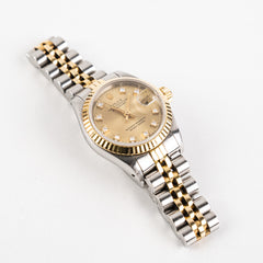Rolex 26mm Two Toned with Diamonds Watch