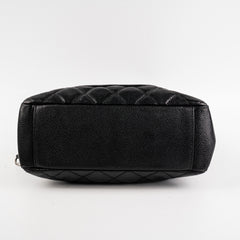 Chanel PST Caviar Black Shoulder Tote Bag