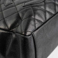 Chanel PST Caviar Black Shoulder Tote Bag