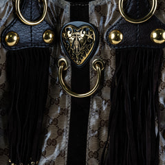 Gucci Babouska Heart Monogram Shoulder Bag