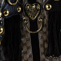 Gucci Babouska Heart Monogram Shoulder Bag