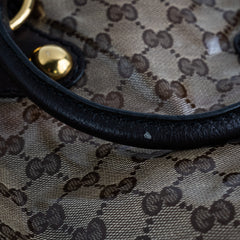 Gucci Babouska Heart Monogram Shoulder Bag